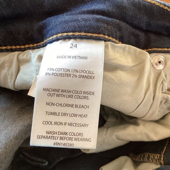 Slink NWT  Jeans Curvy Fit Size 24 Stretch Denim Plus Karina Style NEW Dark Deni - Picture 3 of 10